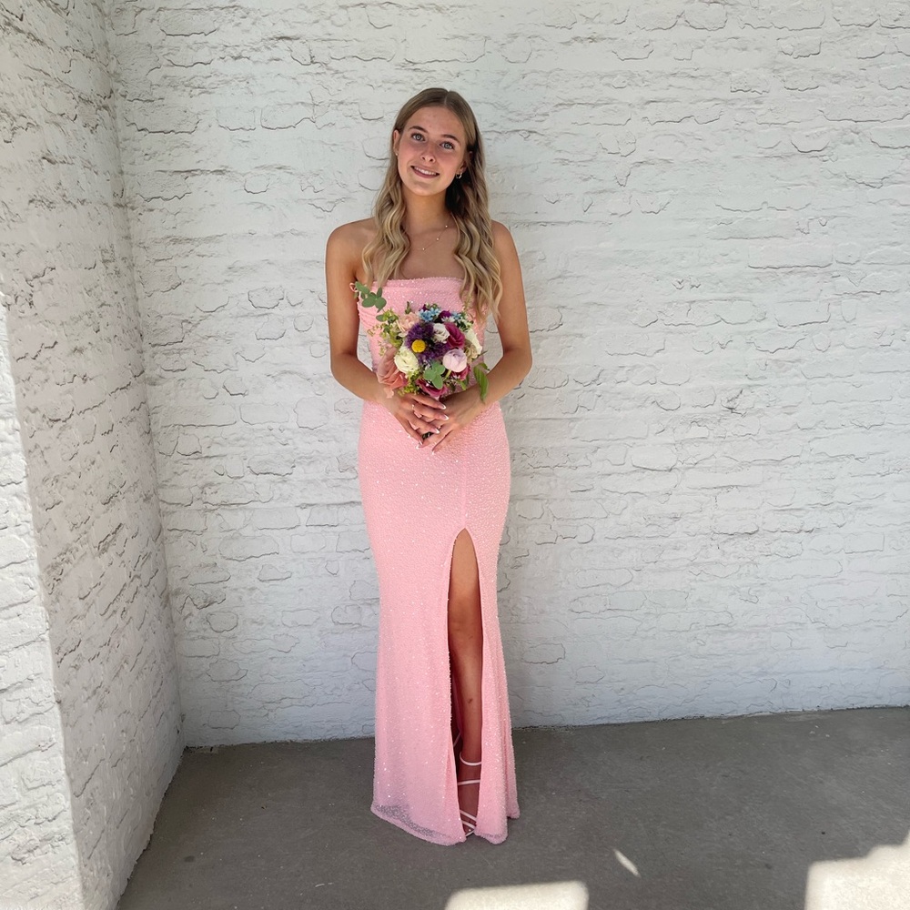 pink prom dress